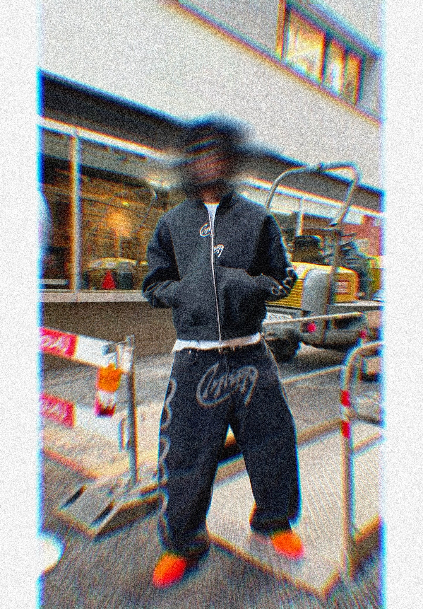 "Double zip up" Hoodie
