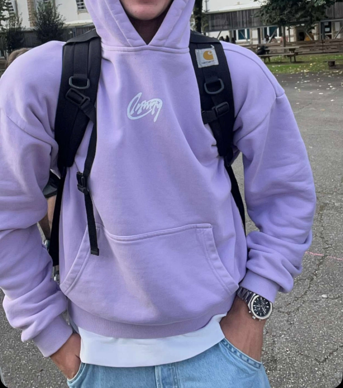 Boxy Hoodie small box logo