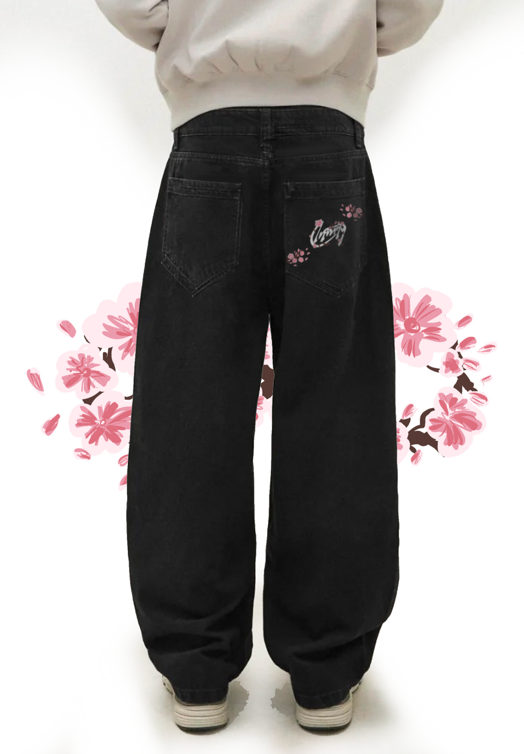 Jean Infinity Full Bloom Renaissance Sakura" noir